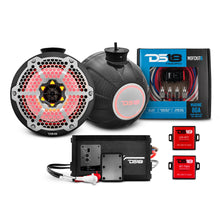 Load image into Gallery viewer, 8" Compact Speaker Tower with Marine Amplifier, Installation Kit, and RGB LED Lights - Perfect Package for Jet Ski