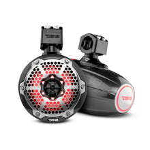 Load image into Gallery viewer, NXL 6.5" Marine and Powersports Towers LED RGB Lights 100 Watts Rms - Black Carbon Fiber