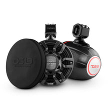 Load image into Gallery viewer, NXL 8" Compact Wakeboard Tower Speakers with Hybrid Mid-Range, Compression Driver Loudspeaker, RGB LED Lights, 500 Watts, Speaker Cover Included