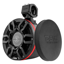 Load image into Gallery viewer, NXL 8" Marine and Powersports Compact PRO Towers with Loudspeaker and driver Built in LED RGB Lights 250 Watts Rms -Black Carbon Fiber (PRO-HY8.4B Included)