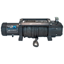 Load image into Gallery viewer, Carbon 12K - 12000lb Electric Winch With Black Rope - WINCH ONLY V3X