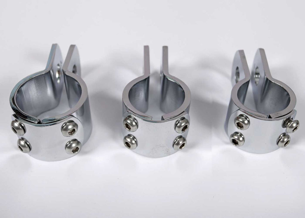 Quake LED Bar Clamp 1 1/2 Inch Chrome Bar Clamp Universal - QBU259