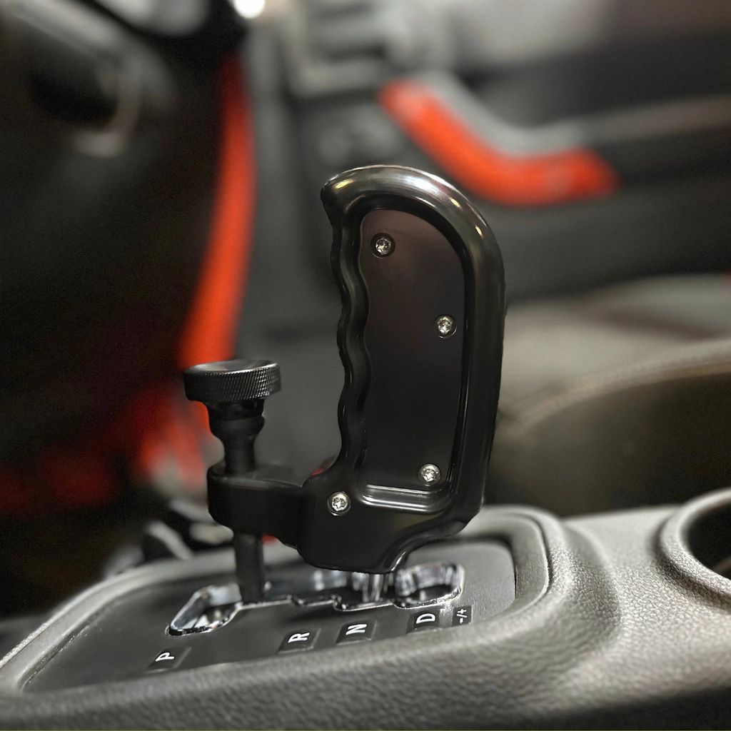 CMM Offroad billet shifter handle finish and customization example — available from Offroad Trading Company