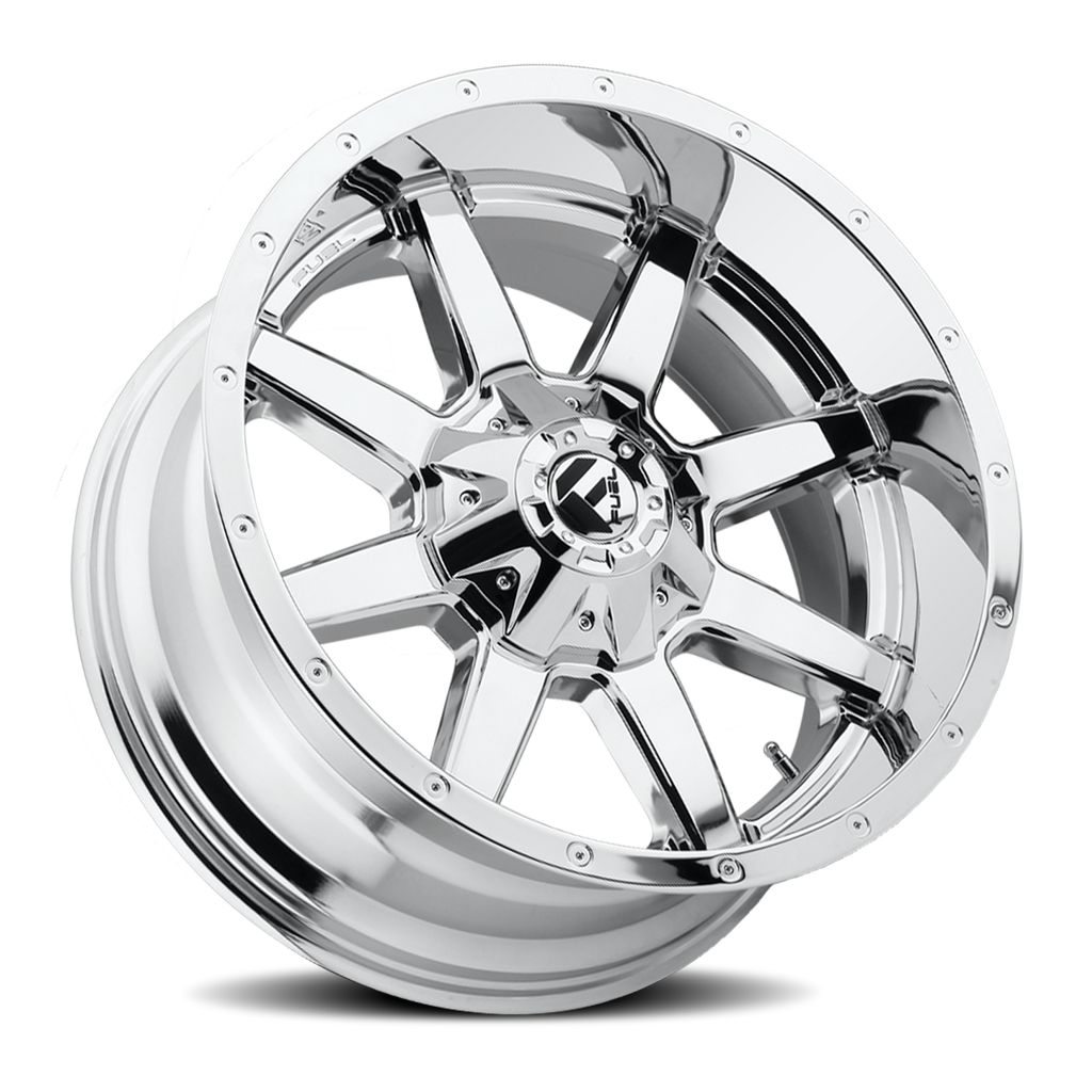 Fuel Off-Road Aluminum Wheels 20X12 Maverick D536 8 On 170 Chrome 125.2 Bore -44 Offset Fuel Off Road Wheels - D53620201747
