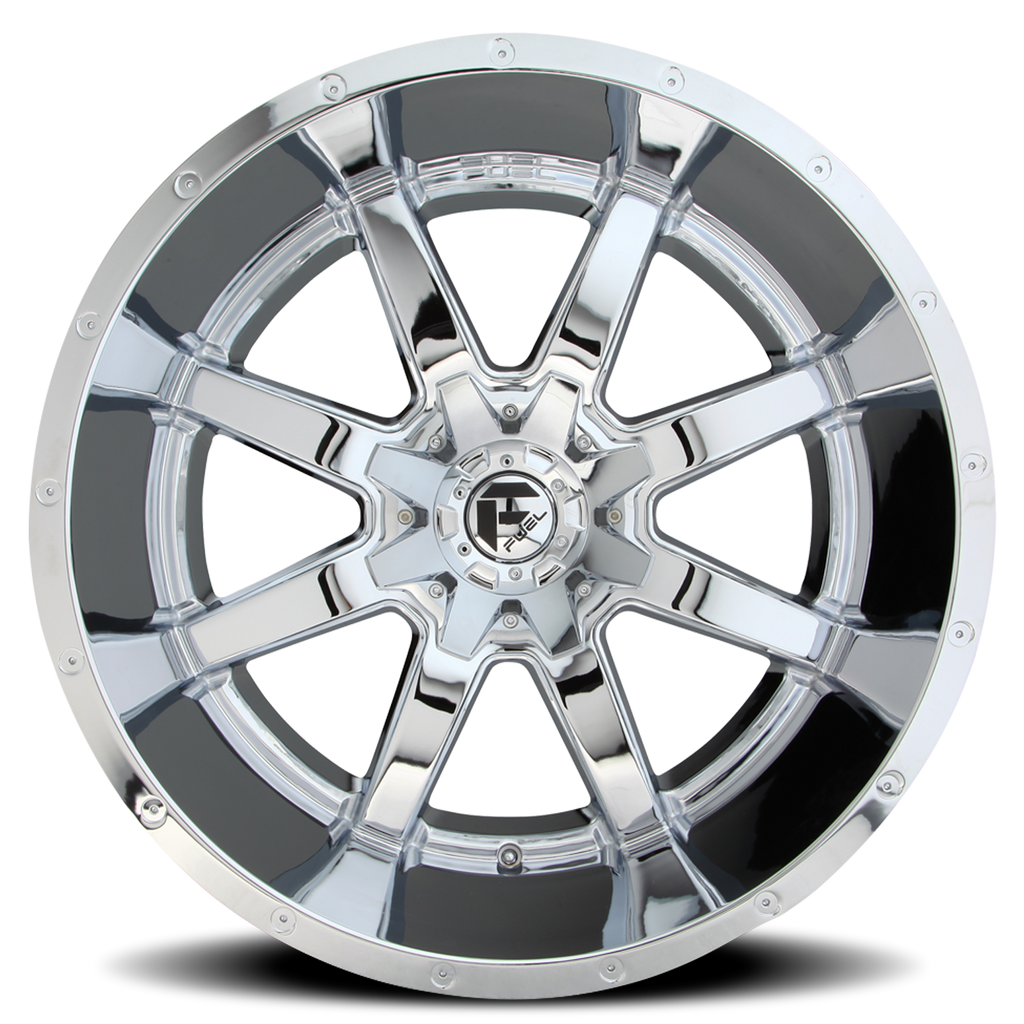 Fuel Off-Road Aluminum Wheels 20X12 Maverick D536 8 On 180 Chrome 125.2 Bore -44 Offset Fuel Off Road Wheels - D53620201847