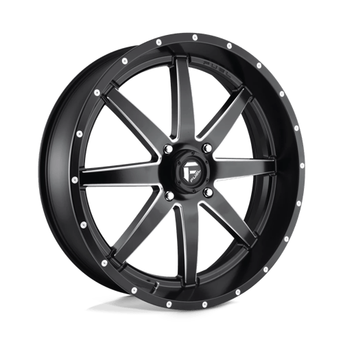 Fuel Off-Road Wheel D538 24X7 4X156 MT-BLK-MIL 13MM - D5382470A544