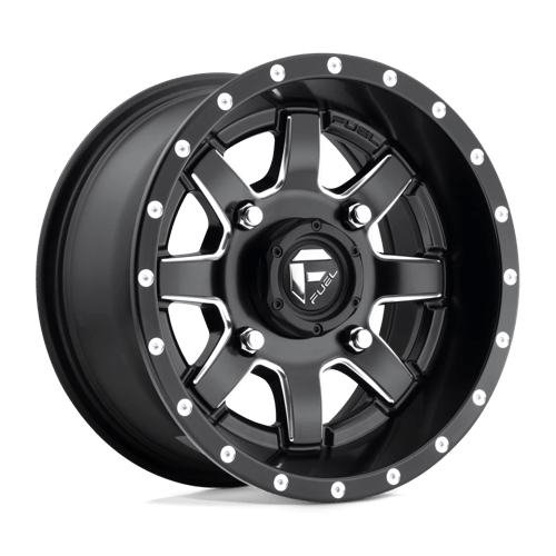 Fuel Off-Road Wheel D538 14X7 4X110 MT-BLK-MIL 13MM - D5381470A444