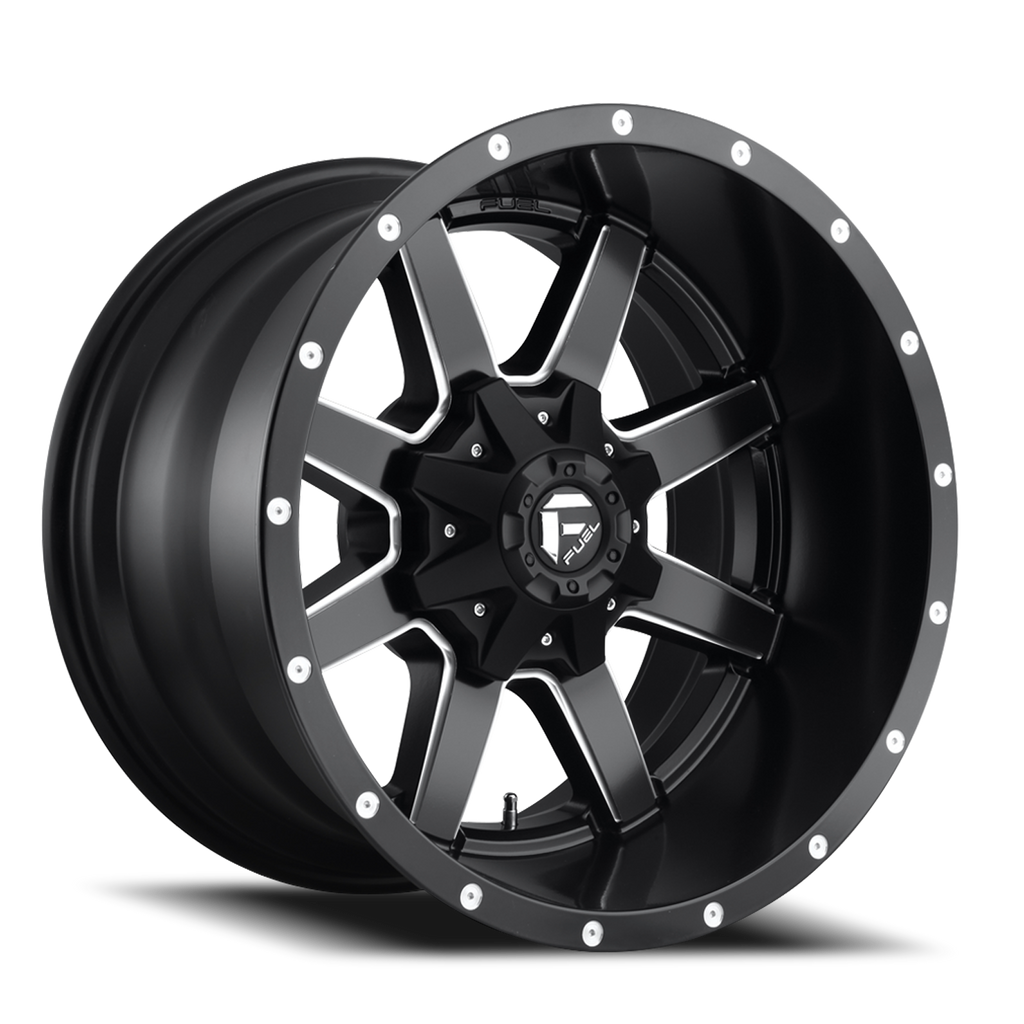 Fuel Off-Road Aluminum Wheels 20X12 Maverick D538 8 On 170 Black Milled 125.2 Bore -44 Offset Fuel Off Road Wheels - D53820201747