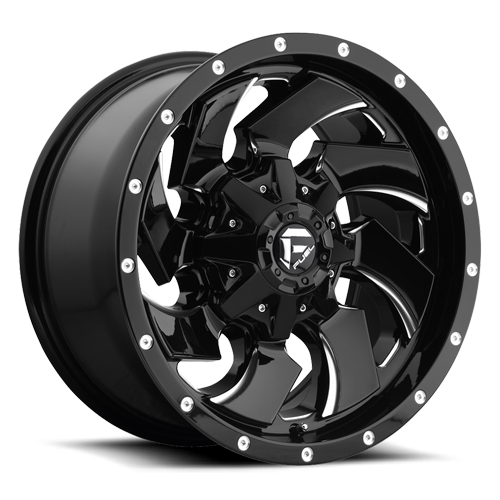 Fuel Off-Road Aluminum Wheels 20X12 Cleaver D574 8 On 170 Gloss Black Milled 125.1 Bore -44 Offset 8 Spoke Fuel Off Road Wheels - D57420201747