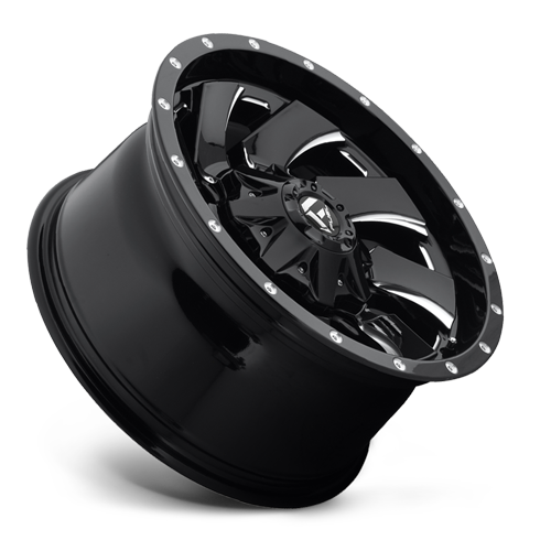 Fuel Off-Road Aluminum Wheels 20X12 Cleaver D574 8 On 170 Gloss Black Milled 125.1 Bore -44 Offset 8 Spoke Fuel Off Road Wheels - D57420201747