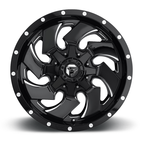 Fuel Off-Road Aluminum Wheels 20X12 Cleaver D574 8 On 170 Gloss Black Milled 125.1 Bore -44 Offset 8 Spoke Fuel Off Road Wheels - D57420201747