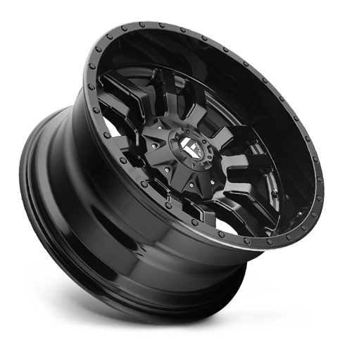 Fuel Off-Road Aluminum Wheels 22X9.5 Sledge D596 6 On 135/6 On 139.7 Matte Black/Gloss Black Lip 106.1 Bore 19 Offset Fuel Off Road Wheels - D59622959859