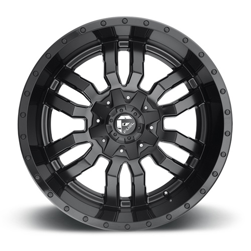 Fuel Off-Road Aluminum Wheels 22X9.5 Sledge D596 6 On 135/6 On 139.7 Matte Black/Gloss Black Lip 106.1 Bore 19 Offset Fuel Off Road Wheels - D59622959859