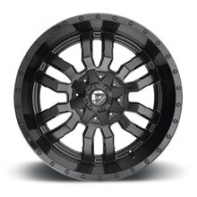 Load image into Gallery viewer, Fuel Off-Road Aluminum Wheels 22X9.5 Sledge D596 6 On 135/6 On 139.7 Matte Black/Gloss Black Lip 106.1 Bore 19 Offset Fuel Off Road Wheels - D59622959859