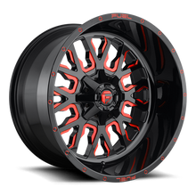 Load image into Gallery viewer, Fuel Off-Road Aluminum Wheels 20X12 Stroke D612 6 On 135/6 On 139.7 Gloss Red Milled 106.3 Bore -43 Offset Fuel Off Road Wheels - D61220209847