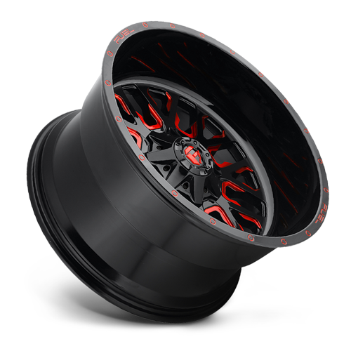 Fuel Off-Road Aluminum Wheels 20X12 Stroke D612 6 On 135/6 On 139.7 Gloss Red Milled 106.3 Bore -43 Offset Fuel Off Road Wheels - D61220209847