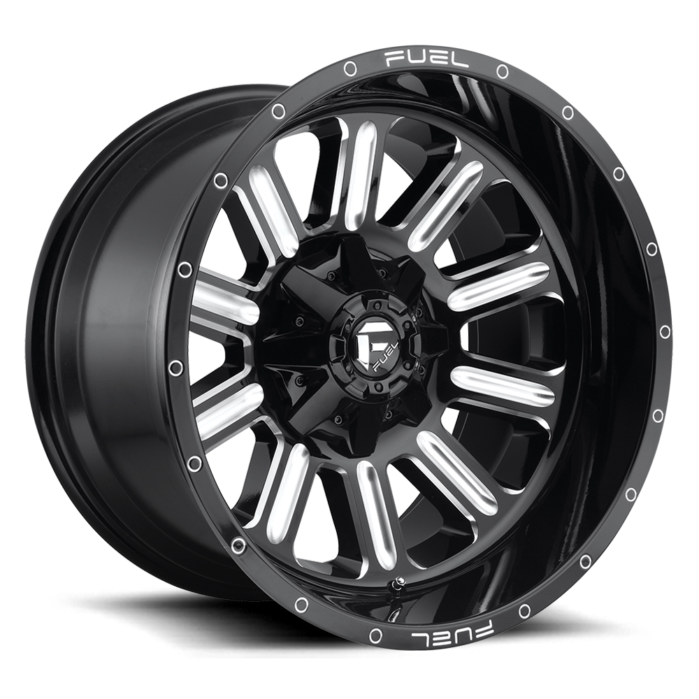 Fuel Off-Road Aluminum Wheels 20X12 Hardline D620 8 On 165.1 Gloss Black Milled 125.2 Bore -44 Offset Fuel Off Road Wheels - D62020208247