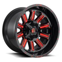 Load image into Gallery viewer, Fuel Off-Road Aluminum Wheels 20X12 Hardline D621 8 On 165.1 Gloss Black/Candy Red 125.2 Bore -44 Offset Fuel Off Road Wheels - D62120208247