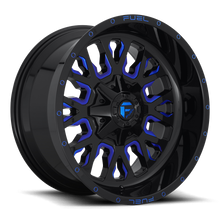 Load image into Gallery viewer, Fuel Off-Road Aluminum Wheels 20X12 Stroke D645 5 On 114.3/5 On 127 Gloss Blue/Milled 78.1 Bore -43 Offset Fuel Off Road Wheels - D64520202647