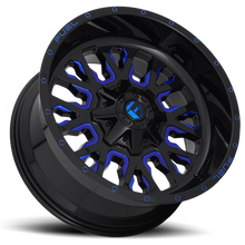 Load image into Gallery viewer, Fuel Off-Road Aluminum Wheels 20X12 Stroke D645 5 On 114.3/5 On 127 Gloss Blue/Milled 78.1 Bore -43 Offset Fuel Off Road Wheels - D64520202647