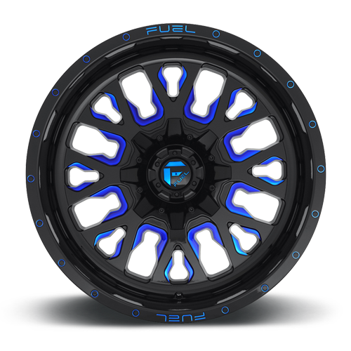 Fuel Off-Road Aluminum Wheels 20X12 Stroke D645 5 On 114.3/5 On 127 Gloss Blue/Milled 78.1 Bore -43 Offset Fuel Off Road Wheels - D64520202647