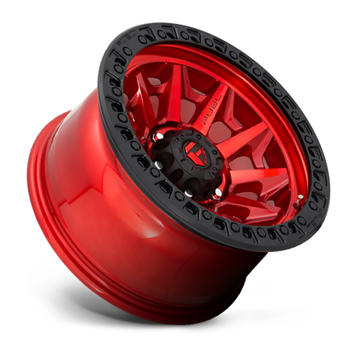Fuel Off-Road Aluminum Wheels 20X9 Covert D695 8 On 165.1 Candy Red Black Bead Ring 125.22 Bore 1 Offset Multi Spoke Fuel Off Road Wheels - D69520908250