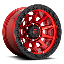Load image into Gallery viewer, Fuel Off-Road Aluminum Wheels 20X9 Covert D695 8 On 165.1 Candy Red Black Bead Ring 125.22 Bore 20 Offset Multi Spoke Fuel Off Road Wheels - D69520908257