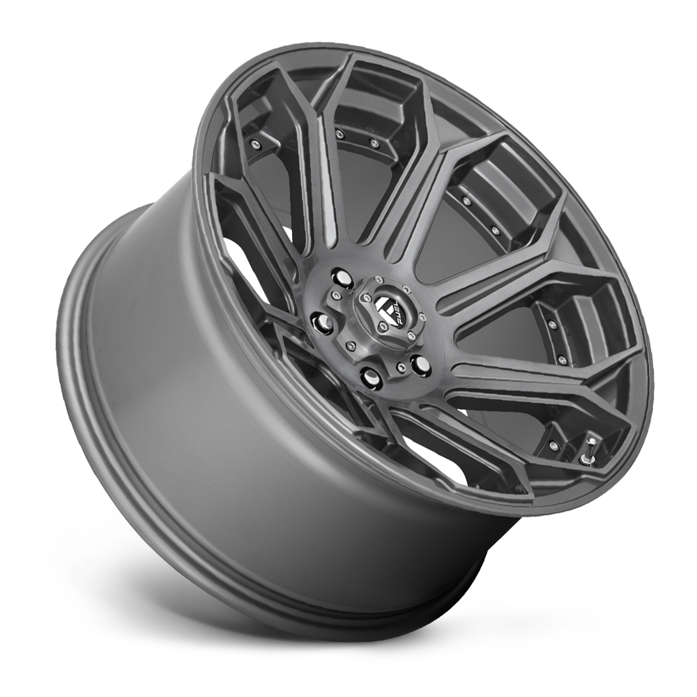 Fuel Off-Road Aluminum Wheels 20X9 Siege D705 5 On 150 Brushed Gunmetal Gray Tinted Clear 110.2 Bore 20 Offset Fuel Off Road Wheels - D70520905657