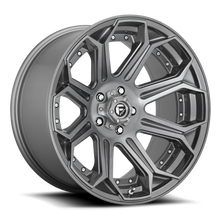 Load image into Gallery viewer, Fuel Off-Road Aluminum Wheels 20X9 Siege D705 5 On 127 Brushed Gunmetal Gray Tinted Clear 71.5 Bore 1 Offset Fuel Off Road Wheels - D70520907550