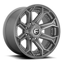 Load image into Gallery viewer, Fuel Off-Road Aluminum Wheels 20X9 Siege D705 8 On 165.1 Brushed Gunmetal Gray Tinted Clear 125.2 Bore 1 Offset Fuel Off Road Wheels - D70520908250