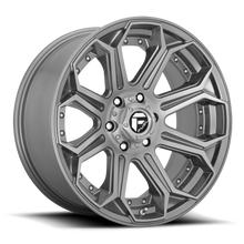 Load image into Gallery viewer, Fuel Off-Road Aluminum Wheels 20X9 Siege D705 6 On 135 Brushed Gunmetal Gray Tinted Clear 87.1 Bore 1 Offset Fuel Off Road Wheels - D70520908950