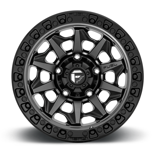 Fuel Off-Road Aluminum Wheels 20X9 Covert D716 8 On 180 Matte Gunmetal Gray Black Bead Ring 124.3 Bore 1 Offset Multi Spoke Fuel Off Road Wheels - D71620901850