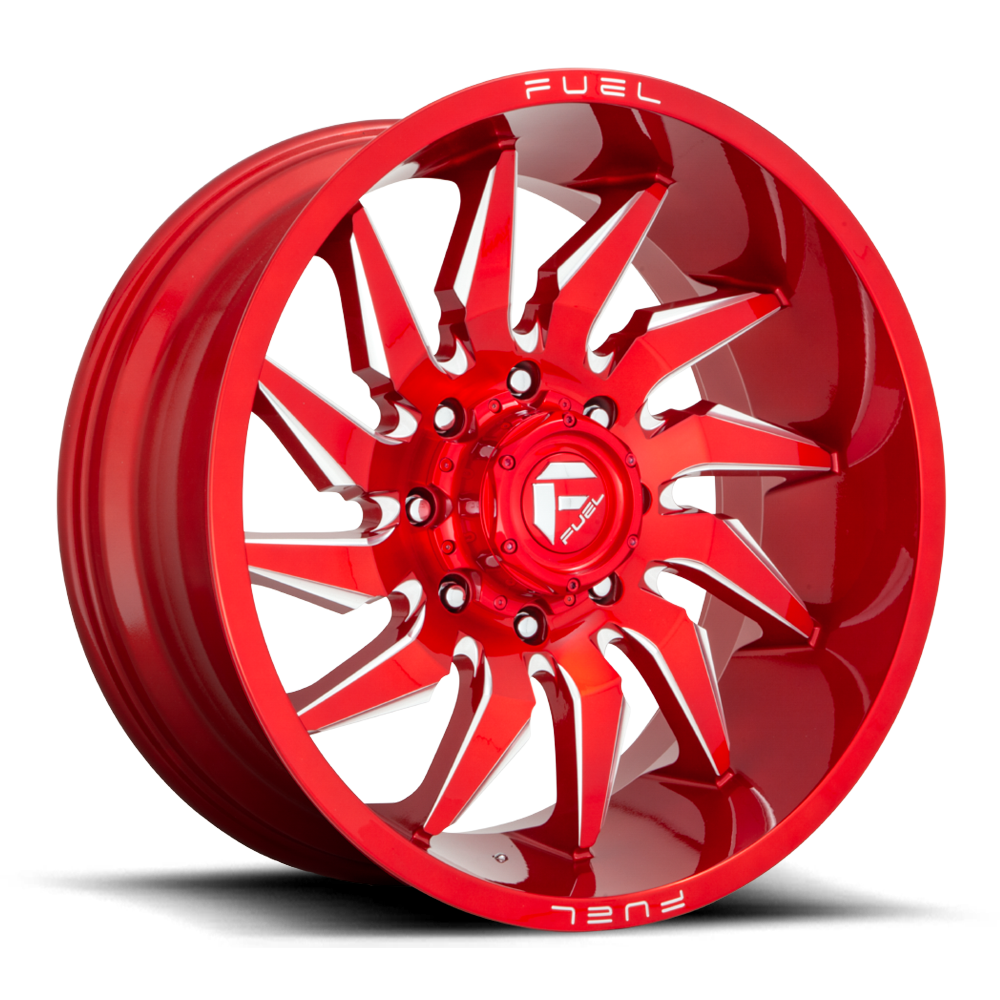 Fuel Off-Road Aluminum Wheels 20X9 Saber D745 6 On 135 Candy Red Milled 87.1 Bore 20 Offset Fuel Off Road Wheels - D74520908957