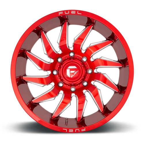 Fuel Off-Road Aluminum Wheels 20X9 Saber D745 6 On 135 Candy Red Milled 87.1 Bore 20 Offset Fuel Off Road Wheels - D74520908957
