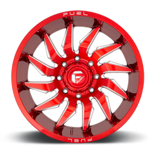 Load image into Gallery viewer, Fuel Off-Road Aluminum Wheels 20X9 Saber D745 6 On 135 Candy Red Milled 87.1 Bore 20 Offset Fuel Off Road Wheels - D74520908957