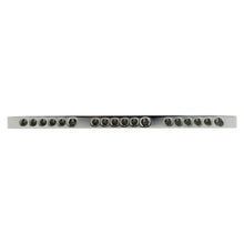 Load image into Gallery viewer, Chrome Plated Distribution Bar Block 3x 1/0-GA and 15 x 2/0-GA Direct Bolt Down Type 19" Long