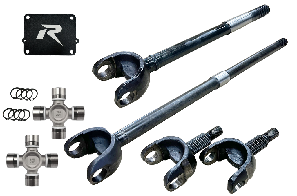 Revolution Gear & Axle Front Axle Kits Jeep Wrangler JL and JT 1-Piece Chromoly Discovery Series Front Axle Kit Revolution Gear - DC-D44-JLJT-1PC