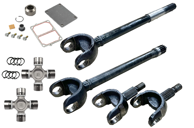 Revolution Gear & Axle Front Axle Kits Jeep Wrangler JL and JT Chromoly Discovery Series Front Axle Kit with FAD Revolution Gear - DC-D44-JLJT-2PC-FAD