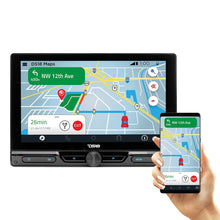 Load image into Gallery viewer, 10.5" Floating Adjustable Modular Touchscreen Mechless Single-DIN Head Unit with Bluetooth, Mirror Link and USB