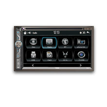 Load image into Gallery viewer, 6.9" Touchscreen Double-DIN Headunit with DVD, Bluetooth, USB and Mirror Link