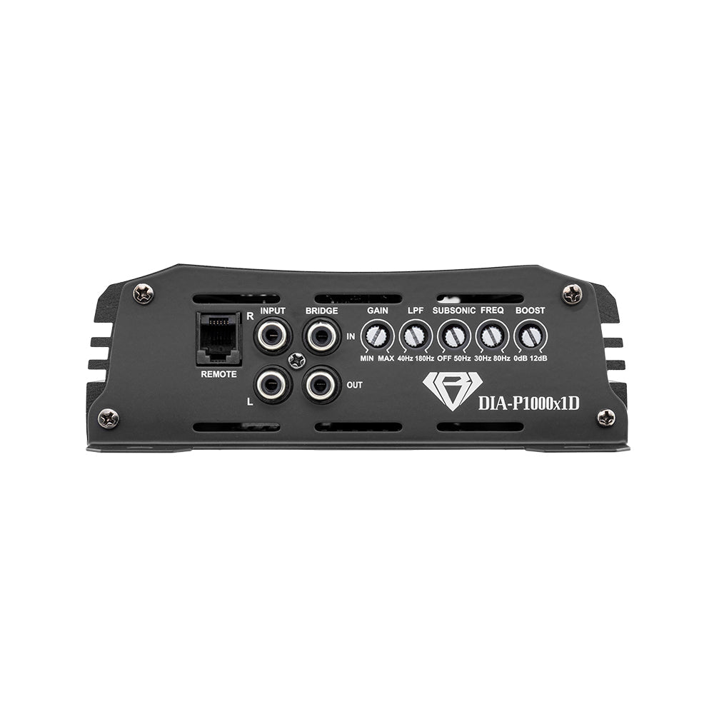Black Diamond 1-Channel Class D Monoblock Amplifier | 1000W RMS at 1-Ohm