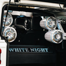 Load image into Gallery viewer, NXL 6.5" Marine and Powersports Towers LED RGB Lights 100 Watts Rms - Black Carbon Fiber