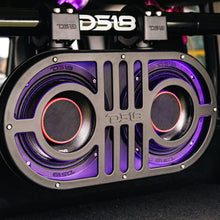 Load image into Gallery viewer, Dual 8" Marine and Powersports PRO Roll Cage Sound Bar System with Built in LED RGB Lights 500 Watts Rms ( 2 x PRO-HY8.4B Included)