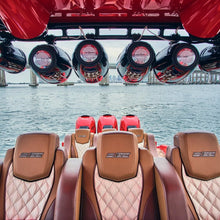 Load image into Gallery viewer, NXL 6.5" Neodymium Marine and Powersports Towers with Built-in Passive Radiator, 1" Driver and LED RGB Lights 150 Watts Rms -Red