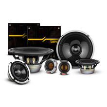 Load image into Gallery viewer, DX 6.5" 3- Way Neodymium Component Speaker System With Carbon Fiber Cone 290 Watts Rms 4-Ohm