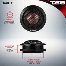 Load image into Gallery viewer, DXQ 2.2" Titanium Dome Tweeter with Neodymium Magnet | 30W RMS 4-Ohm
