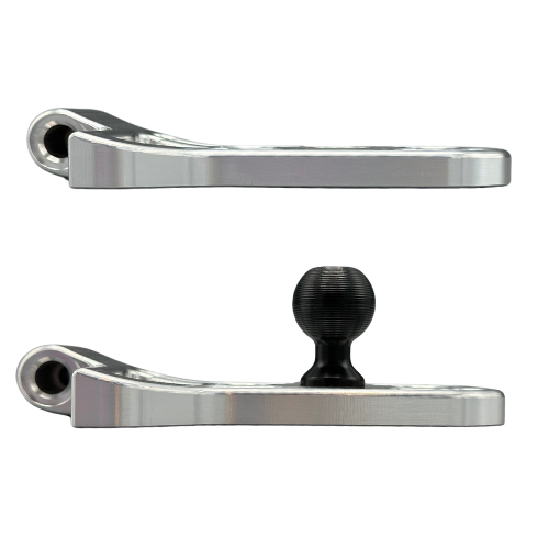 CMM Offroad side profile of hinge with accessory ball — available from Offroad Trading Company