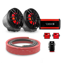 Load image into Gallery viewer, 6.5" Loaded Flat Mount Speaker Pods with Amplifier, Installation Kit and RGB LED Lights, Package for Can-Am Spyder &amp; Ryker