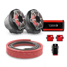 Load image into Gallery viewer, 6.5" Loaded Flat Mount Speaker Pods with Amplifier, Installation Kit and RGB LED Lights, Package for Can-Am Spyder &amp; Ryker