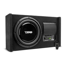 Load image into Gallery viewer, 10" Loaded Amplified Shallow Down Fire Subwoofer Enclosure 250 Watts Rms